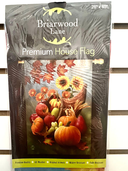 Bountiful Autumn House Flag