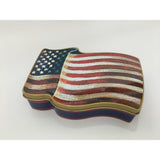 American Flag Tin Box