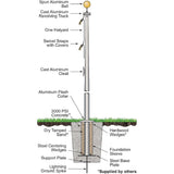 In-Ground One-Piece Flagpole 15' - 20'