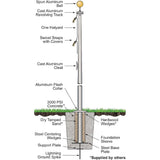 In-Ground One-Piece Flagpole 15' - 20'