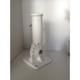 White Adjustable Flag Pole Bracket