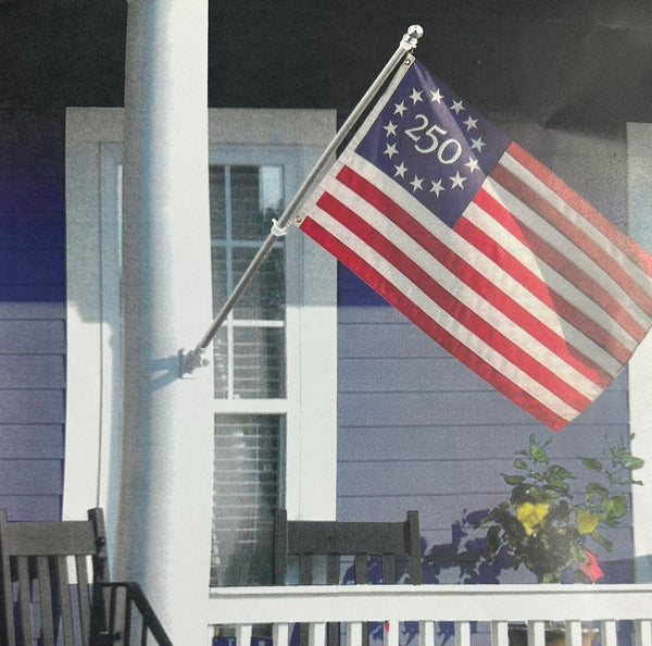 3x5’ Betsy Ross “250” Anniversary Embroidered Flag