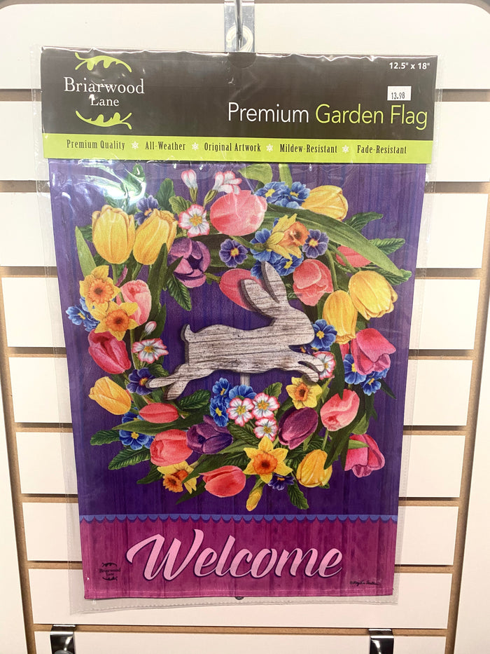 Welcome Spring Garden Flag