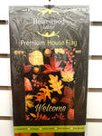 Fall Leaves Welcome House Flag