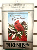 Seasons Greetings Cardinal House Flag