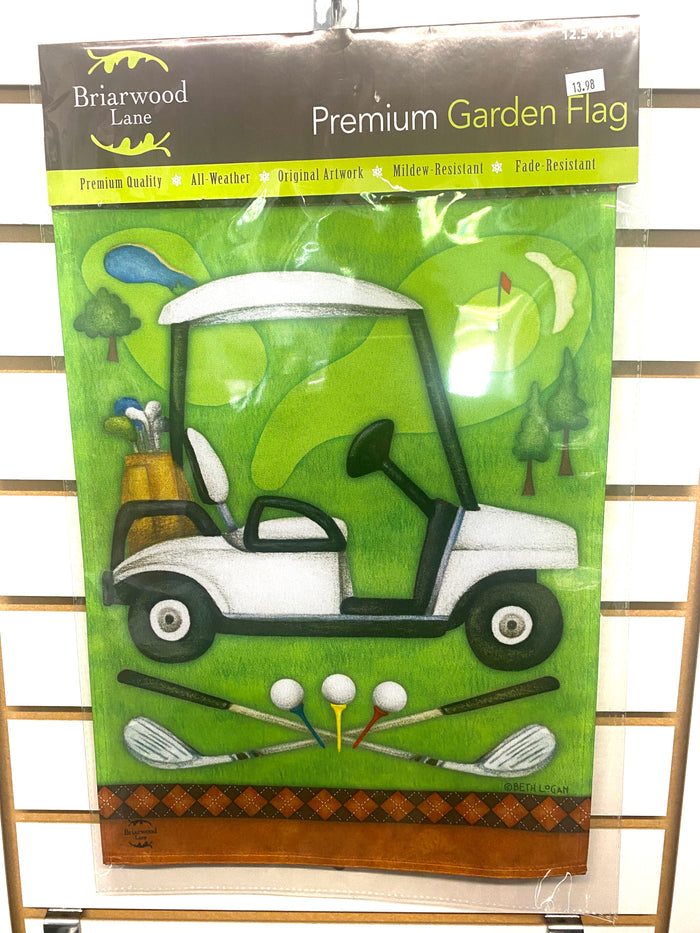 Golf Cart Garden Flag