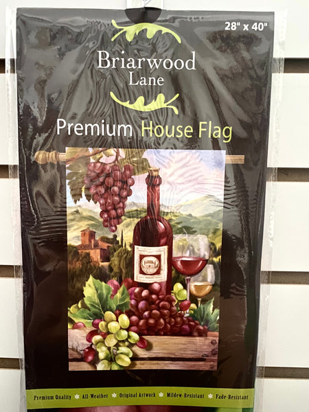 Enjoying Wine House Flag
