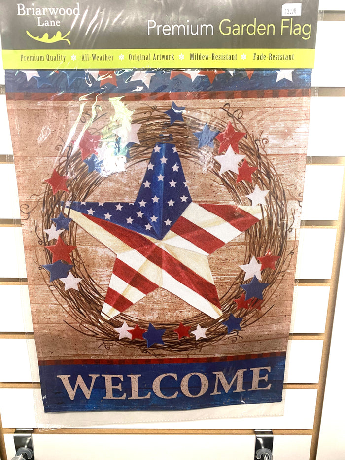 American Welcome Garden Flag