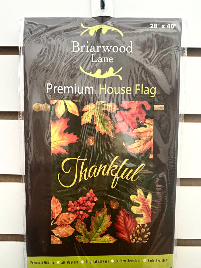 Thankful for Fall House Flag