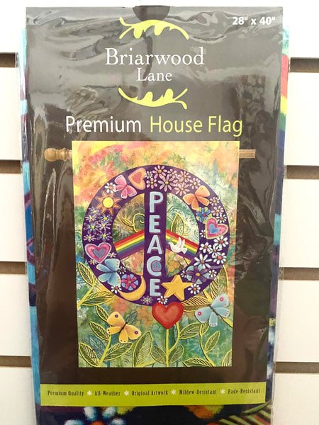 Flower Peace House Flag