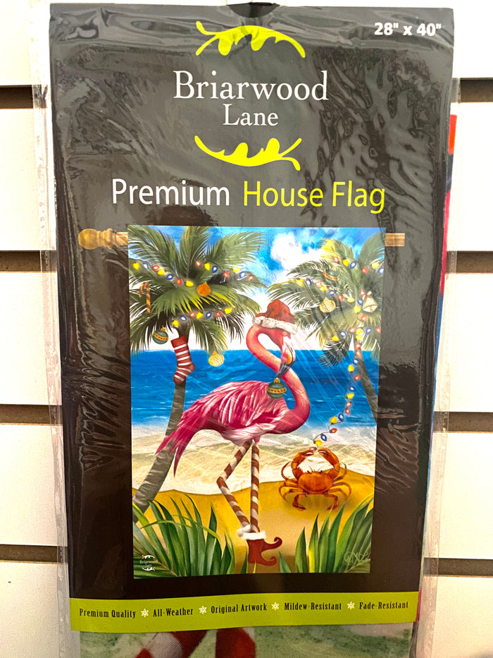 Christmas in Paradise House Flag