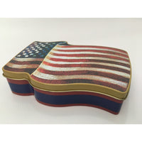 American Flag Tin Box