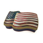 American Flag Tin Box
