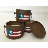 Patriotic Bucket Candle