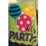 Let's Party Appliqué Flag