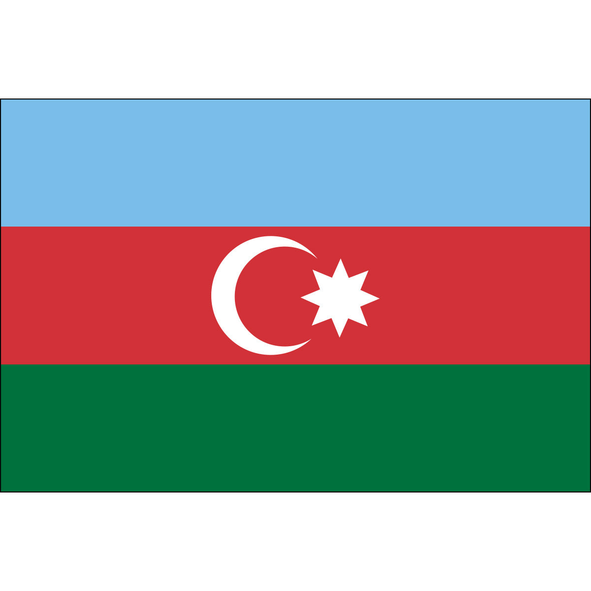 Azerbaijan Flag
