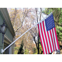 Mounted Two-Piece Rotating Flagpole 6'