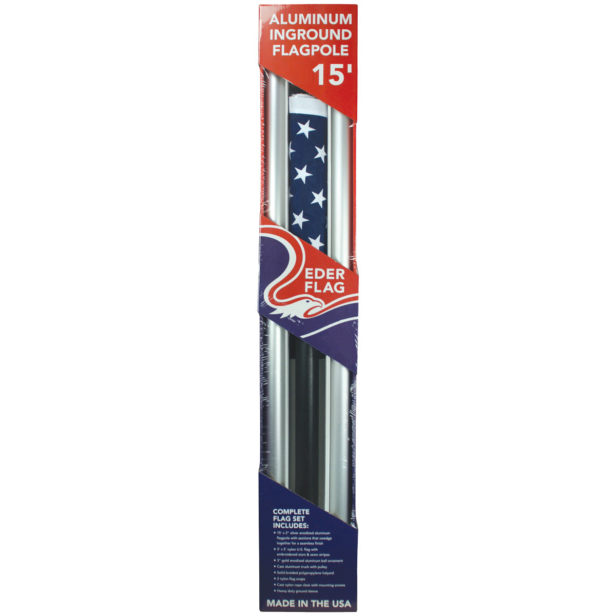 In-Ground Sectional Flagpole 15' - 20'