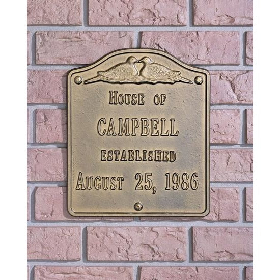 House Plaque Established Large