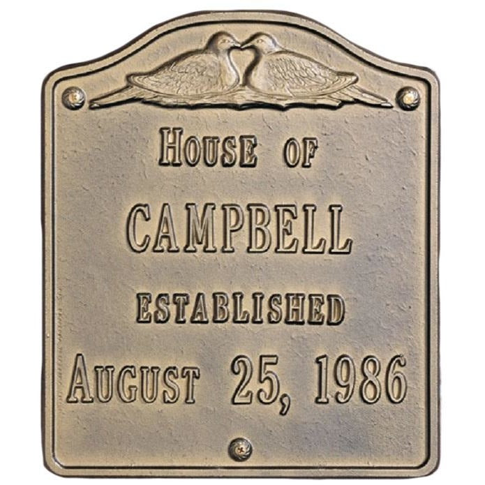 House Plaque Established Large