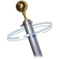 Mounted Two-Piece Rotating Flagpole 6'